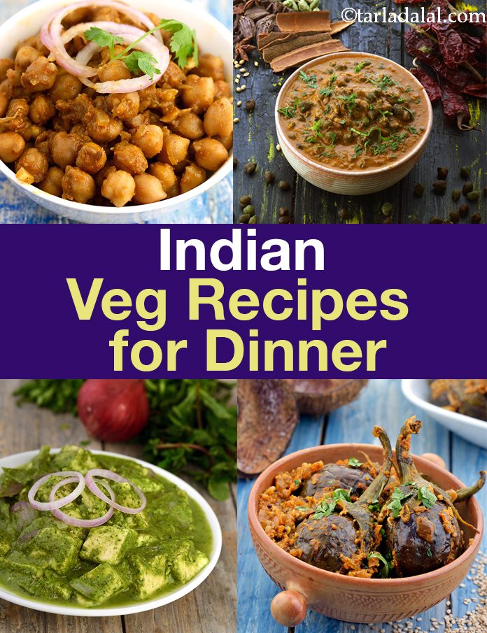 Simple Indian Veg Dinner Recipes Vegetarian - Image Of Food Recipe