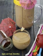 Apple Date Smoothie, healthy Indian Apple Date Smoothie