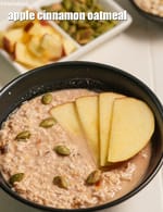 apple cinnamon oatmeal recipe | healthy instant oatmeal | dates apple oatmeal |