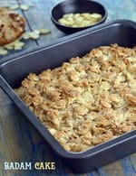 Badam Cake, Almond Cake recipe