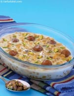 Baked Boondi Gulab Jamun recipe