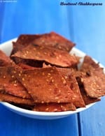 Beetroot Shakkarpara recipe