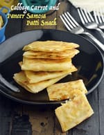 Cabbage Carrot and Paneer Samosa Patti Snack recipe, Quick Snacks Recipes- Indian