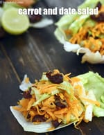 carrot and date salad recipe  | healthy Indian Carrot Date Salad |