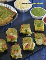 Cheese Masala Toast Sandwich, Mumbai Roadside Recipe