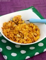 Cheesy Cornflakes ( Microwave Recipes), Indian Microwave Snack Recipes