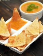 Cheesy Melba Toast recipe, Vegetarian Recipes