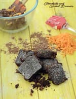 Chocolate and Carrot Brownie recipe, Indian Microwave Snack Recipes