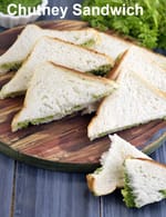 Chutney Sandwich recipe, How to make Chutney Sandwich, Roadside