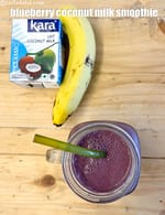 blueberry coconut milk smoothie recipe | healthy blueberry coconut smoothie | Indian berry smoothie |