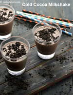 cold cocoa milkshake | cocoa chocolate milkshake | cocoa smoothie |