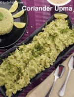coriander upma recipe | quick kothambir upma | rava coriander upma |