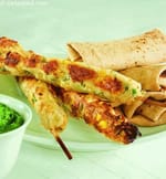 Corn Seekh Kebab ( Kebabs and Tikkis Recipes)