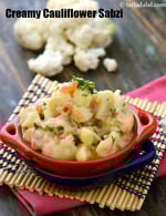 creamy cauliflower sabzi recipe | malai gobhi | easy Indian cauliflower sabzi |