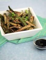 Crispy Okra, Bhindi Fry Recipe, Okra Fry