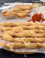 instant Cheese Straws recipe | Eggless Indian style Cheese Straws |