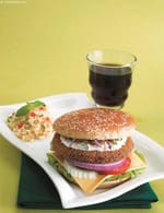 Falafel Burger recipe | Lebanese vegetarian burger |
