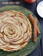 French Apple Tart recipe, Eggless French Apple Tart, Step by Step