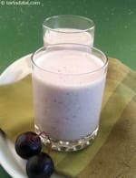 Grape Lassi recipe, Indian Low Fat Recipes