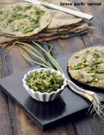 Green Garlic Spread, Spread for Rotis recipe