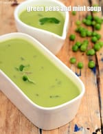 green peas and mint soup recipe | Indian matar pudina soup | healthy mint green peas soup |