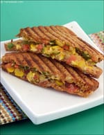 Grilled Vegetable Toast recipe, Vegetarian Recipes