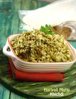 Hariyali Matki Khichdi recipe