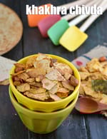 khakhra chivda recipe | instant khakhra chivdo | healthy khakhra chivda jar snack |