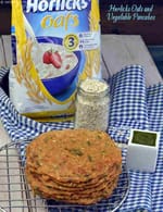Horlicks Oats and Vegetable Pancakes recipe