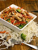 Hot and Sour Noodle and Vegetable Salad recipe, Thai Recipes