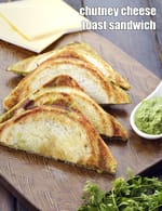 Chutney Cheese Toast Sandwich , Mumbai Roadside Recipe