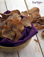 kand wafers recipe | kand chips | purple yam chips for vrat upvas |