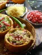 katori chaat recipe | Indian tokri chaat | aloo tokri chaat | potato basket chaat |