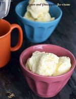 Lemon and Pineapple Ice-cream recipe, Indian Vegetarian Recipes