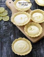 Lemon Curd Tarts with Eggs recipe, Vegetarian Recipes