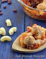 Indo Mexican Macaroni recipe, Vegetarian Recipes