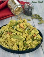 Masala Bhaat, Microwave Maharashtrian Masala Bhaat recipe