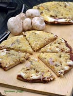 Mushroom Pizza, Veg Mushroom Pizza recipe