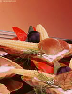 Corn and Dill CanapÃ©s recipe, Mocktail Recipes | Snack Recipes