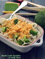 Noodles with Vegetables in Curry Sauce recipe, Noodle Recipes