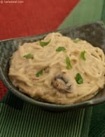 Noodles with Creamy Mushrooms ( Microwave Recipes), Indian Microwave Snack Recipes