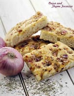 Onion and Thyme Focaccia recipe, Italian Recipes