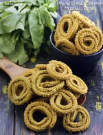 palak chakli recipe | spinach murukku | palak murukku |