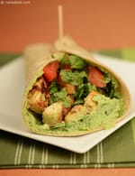 Paneer Shavarma Wrap recipe, Low Cholesterol Foods