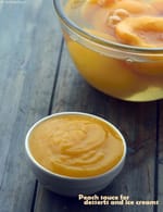 Peach Sauce for Desserts and Ice-creams recipe