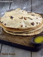 Phulka Recipe, Indian Chapati Recipe, How to make Phulka, Indian Chapati