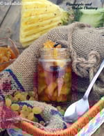 pineapple and raisin chutney recipe | pineapple chutney with raisins |