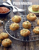 pizza khichu recipe | Indian khichu pizza | pizza flavoured khichu |