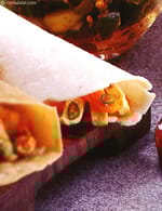 Stuffed Paneer and Carrot Rice Roti Rolls recipe, Achaar Recipes | Paratha Recipes