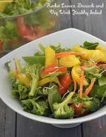 Rocket Leaves, Broccoli and Veg Work Healthy Salad recipe